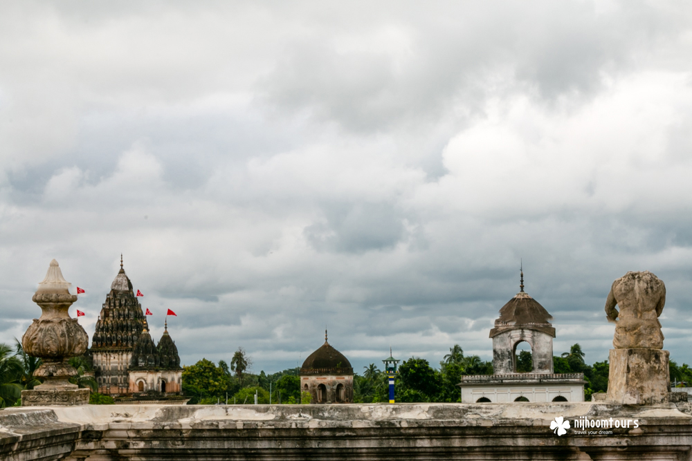 The Skyline of Puthia, an amazing village in Bangladesh full of beautiful temples.
